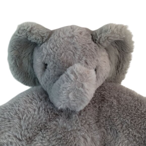 Parents Choice Gray Elephant Lovey 12" Polka Dots Satin Back Security Blanket - Picture 2 of 6